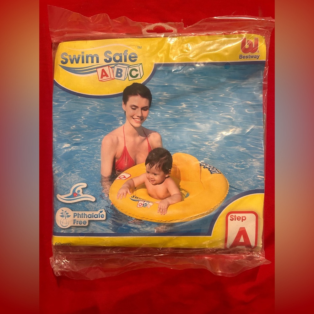 Swim safe ABC bestWay. Step A. 2011 baby seat swimmer PHTHALATE free inflatable.